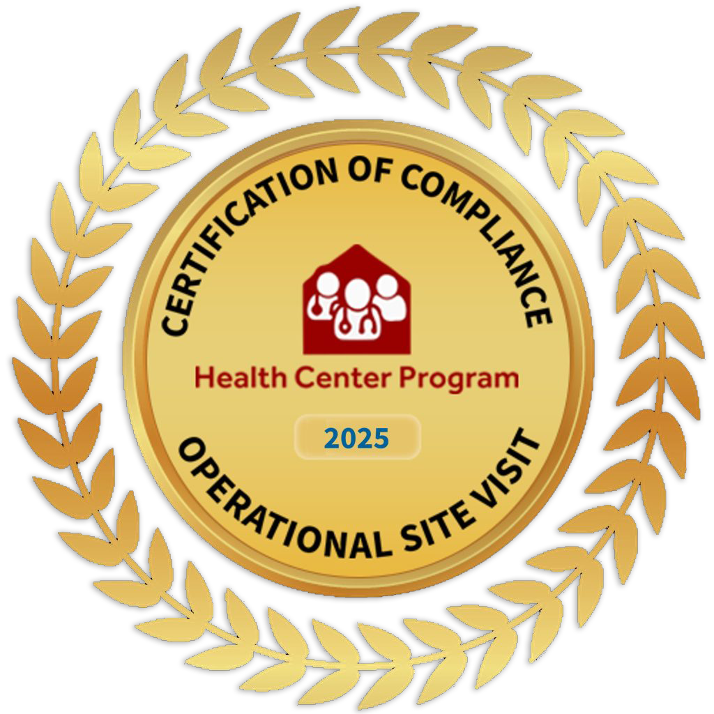 2025 Health Center Program Seal. Certification of Compliance, Operational Sit Visit.